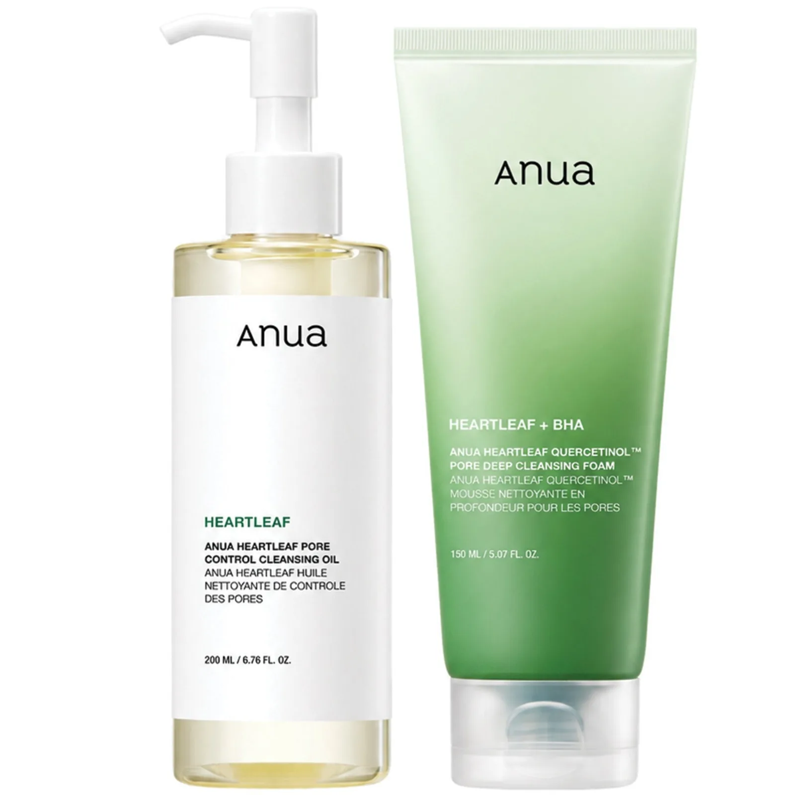 ANUA Anua Heartleaf Double Cleansing Duo Bundle Cleansing Oil & Foam